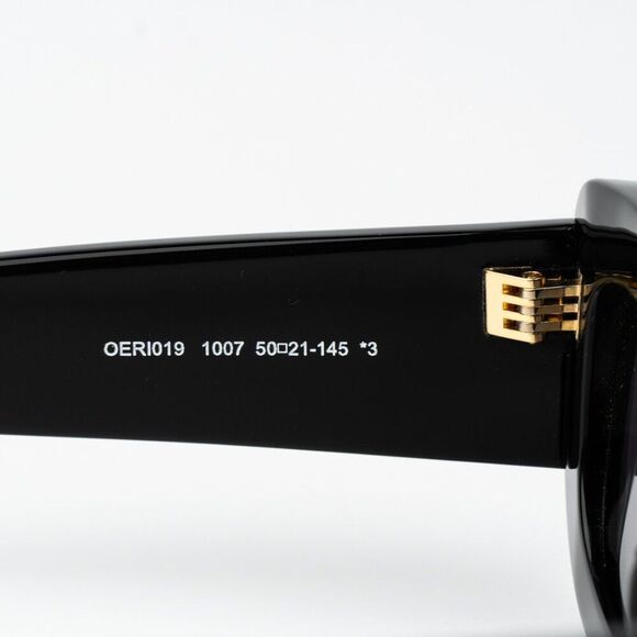 NEW Off-White CARRARA 007 Black Dark Grey Unisex Rectangular Sunglasses - Picture 8 of 13